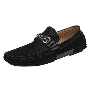 Bruno Marc Men's Santoni-03 Black Penny Loafers Moccasins Shoes Size 14 M US